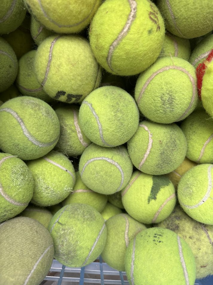 The Ruff Pack — the most well-loved, weathered upcycled tennis balls